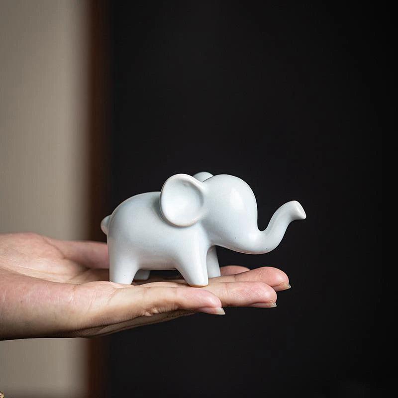 Mini Ceramic Giraffe & Elephant Figurines - Timeless Home