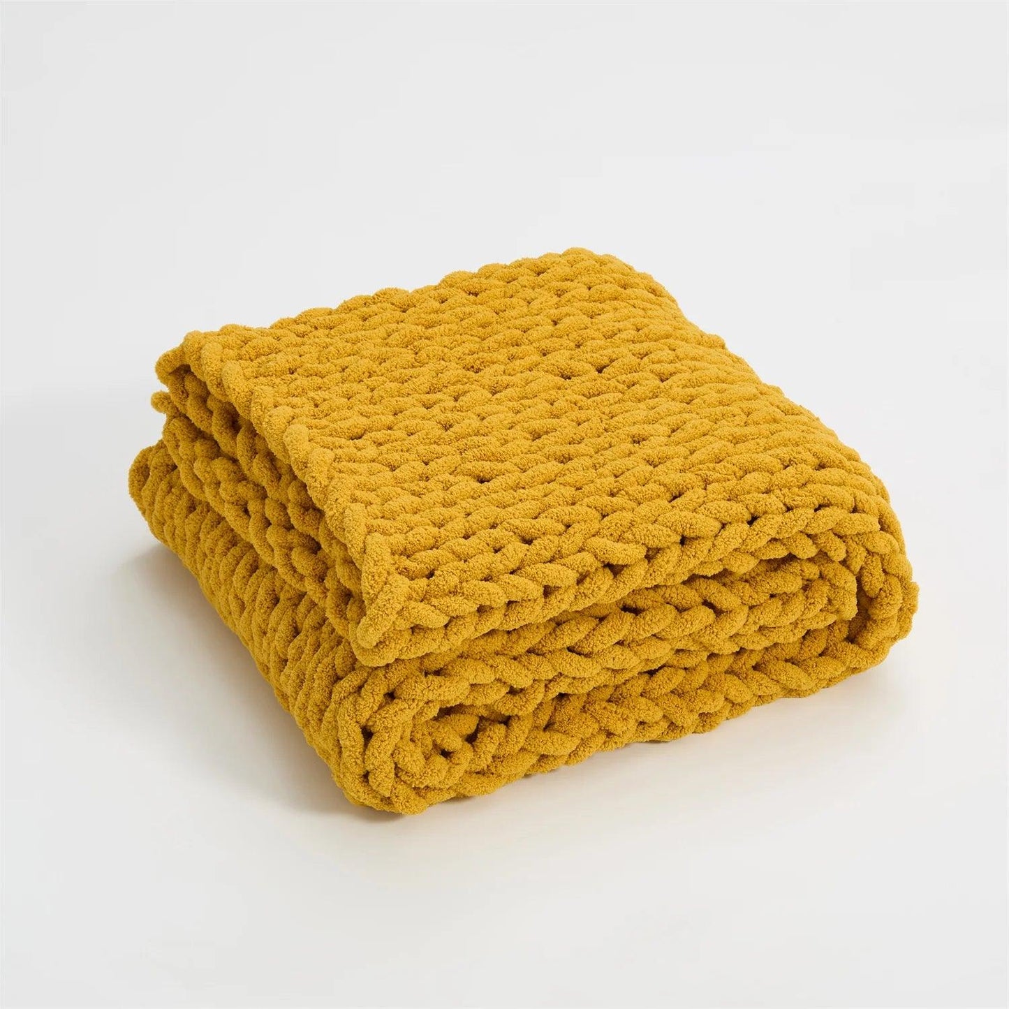 Cozy Chenille Chunky Knit Blanket - Timeless Home