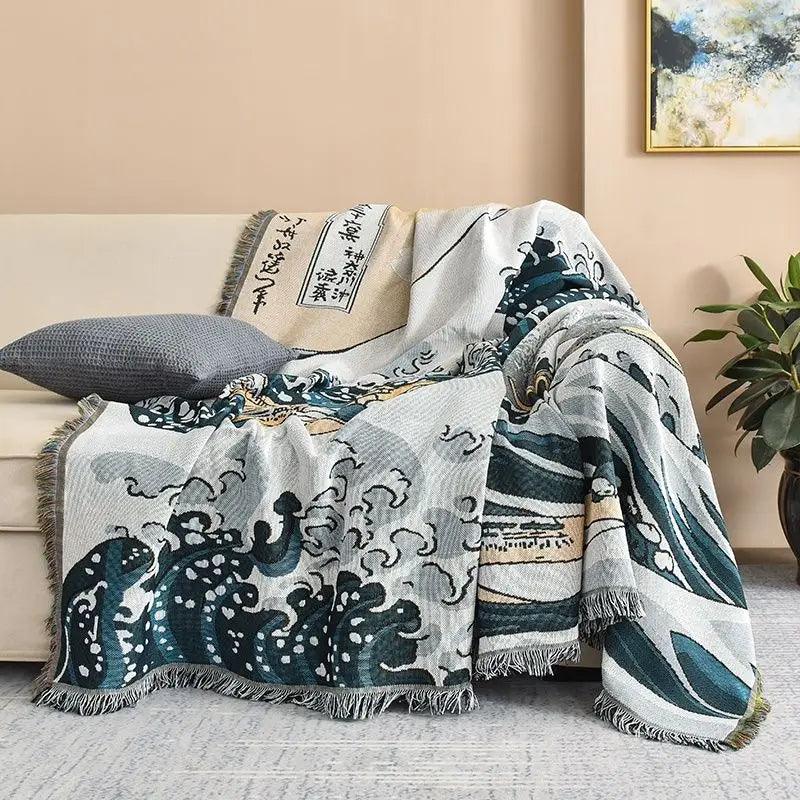 Japanese Style Throw Blanket - Timeless Home