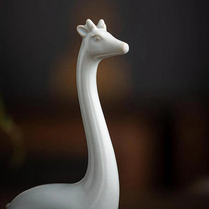 Mini Ceramic Giraffe & Elephant Figurines - Timeless Home