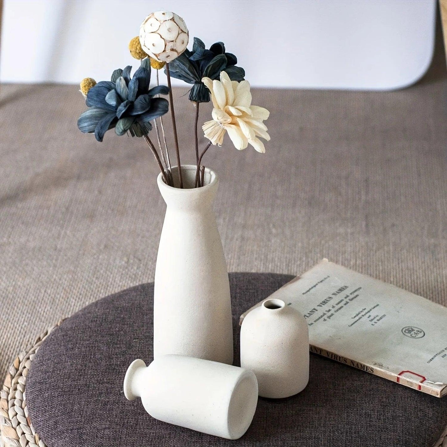 Modern Matte Ceramic Vase Set - Timeless Home