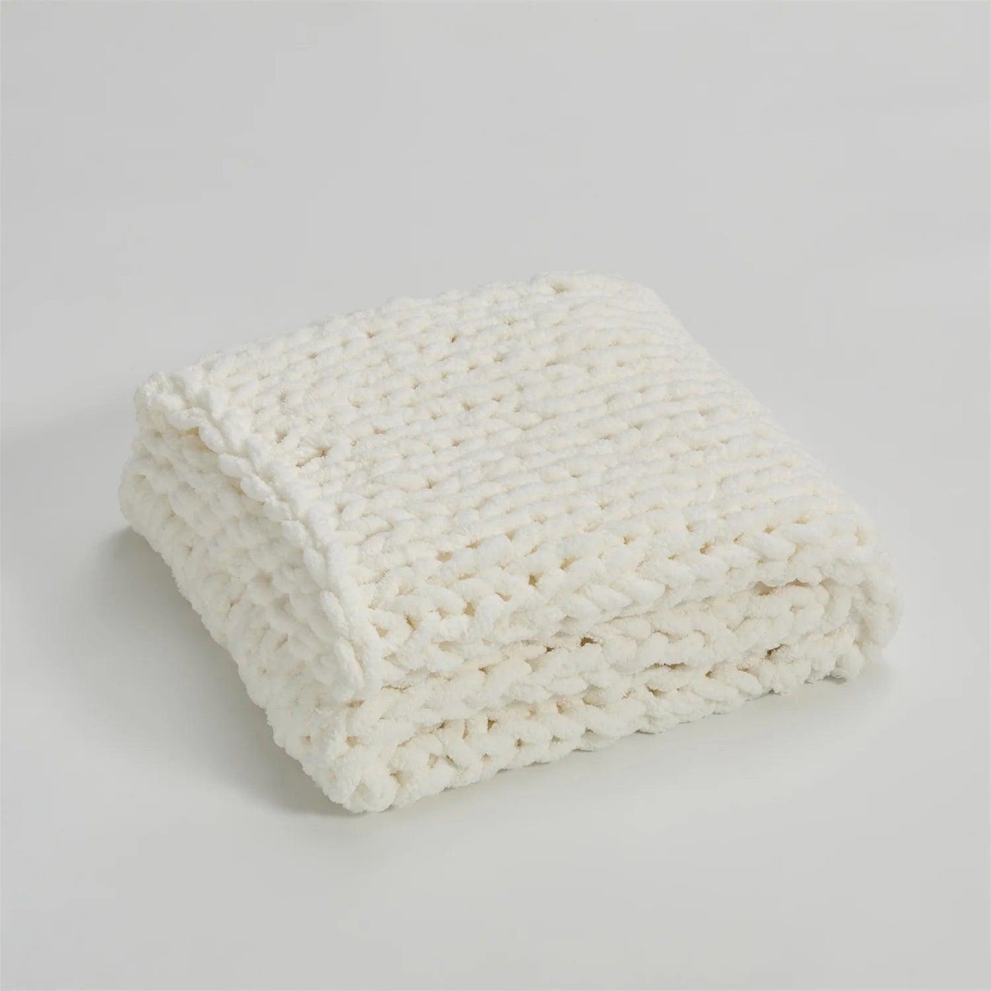 Cozy Chenille Chunky Knit Blanket - Timeless Home