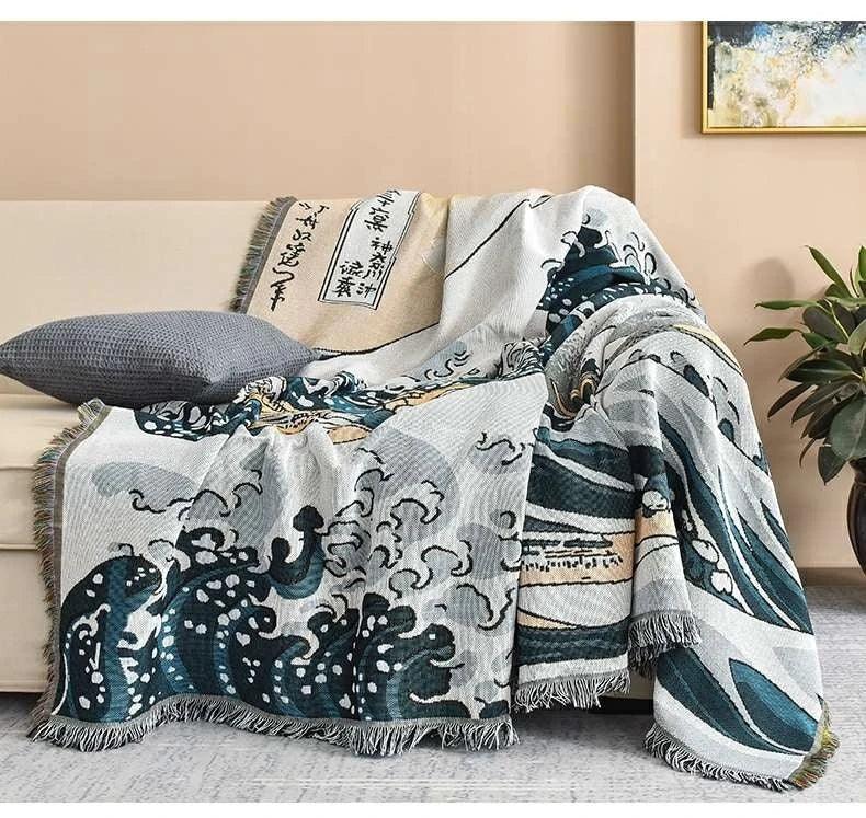 Japanese Style Throw Blanket - Timeless Home