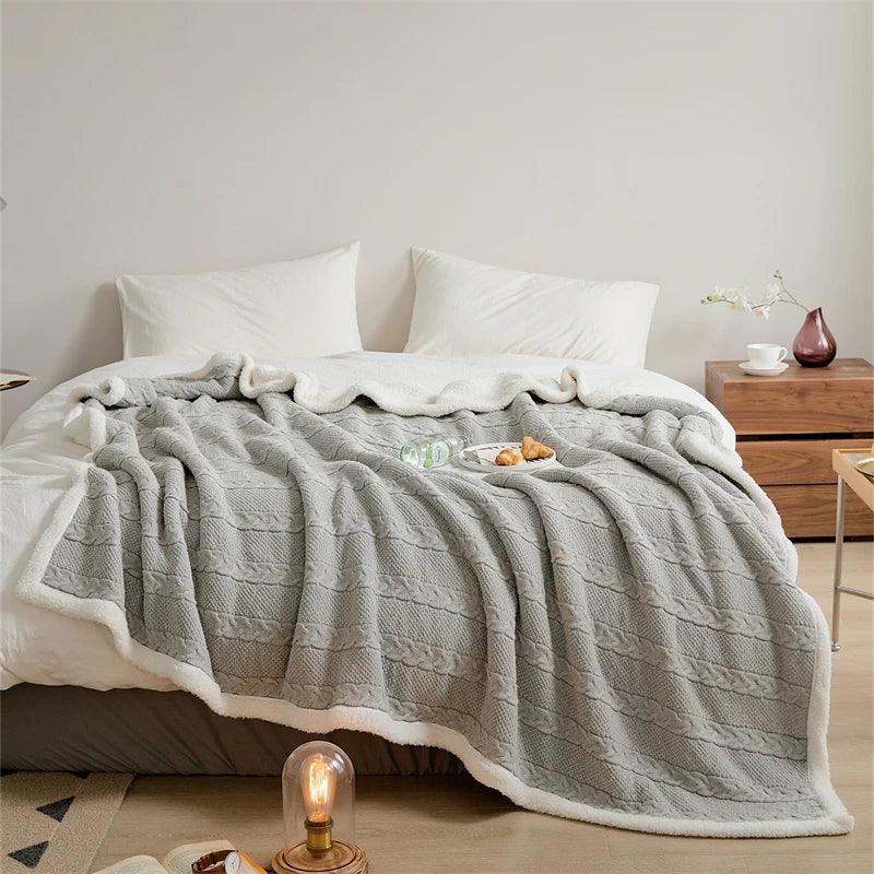 Super Soft Fluffy Sherpa Bedspread - Timeless Home