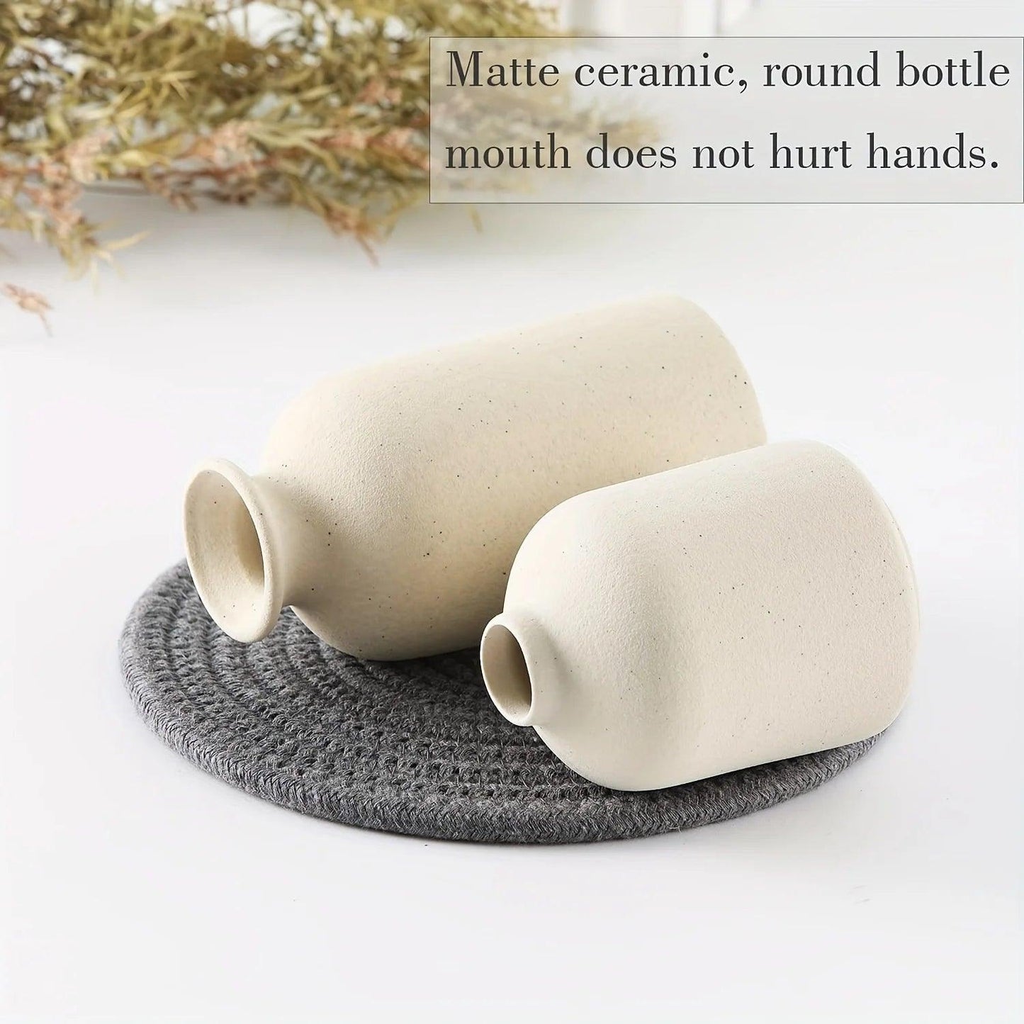 Modern Matte Ceramic Vase Set - Timeless Home