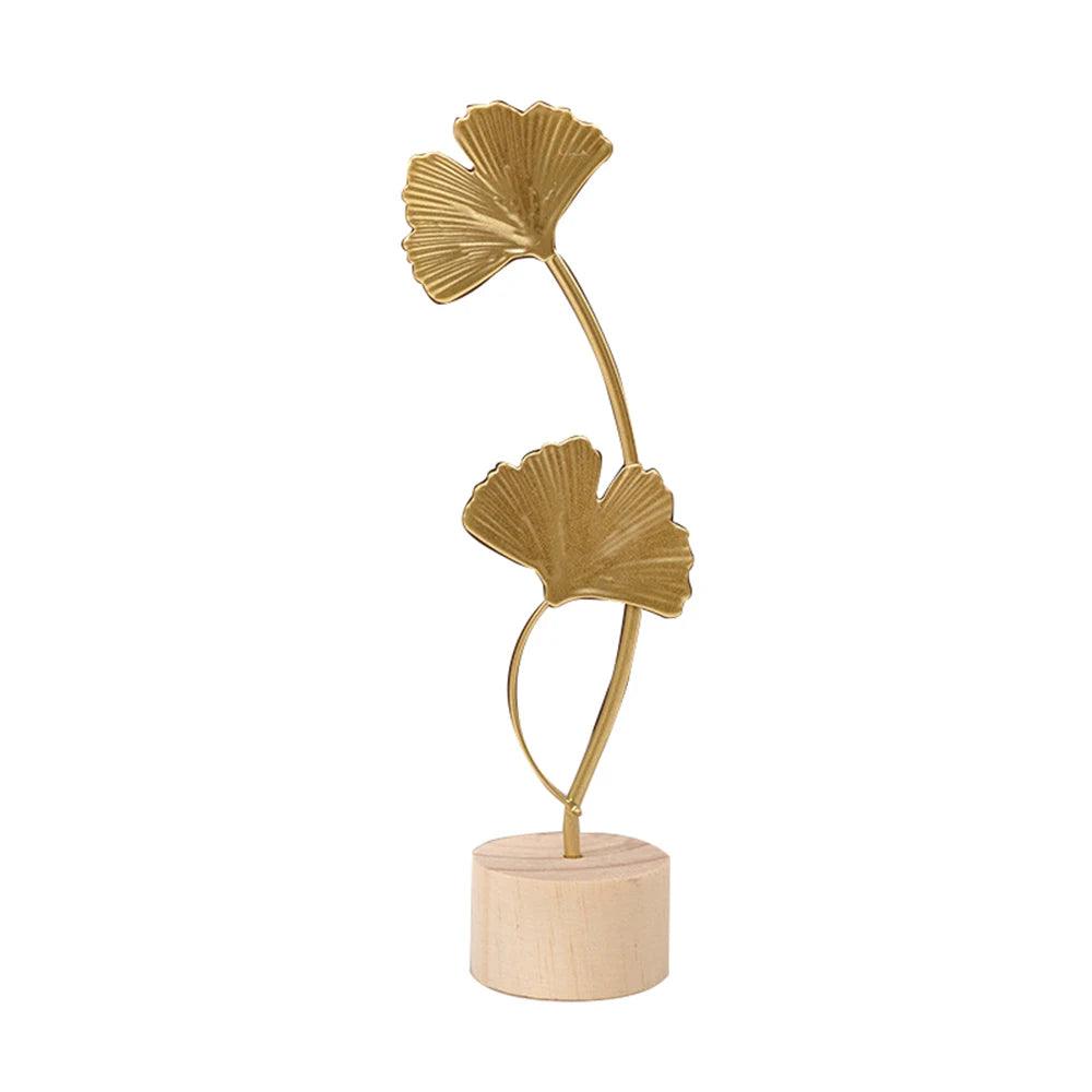 Gold Minimalist Metal Sculpture - Timeless Home