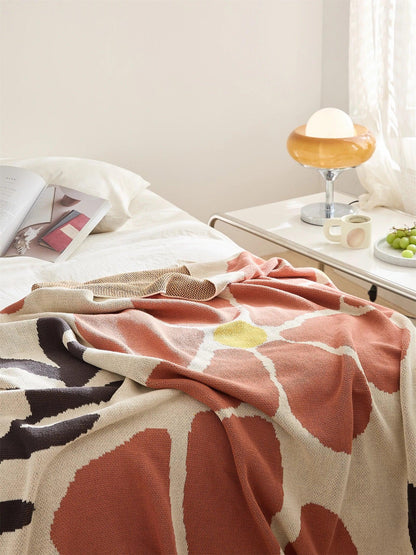 Soft & Breathable Floral Throw Blanket - Timeless Home