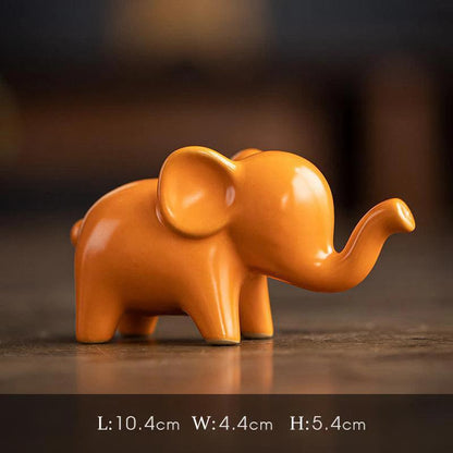 Mini Ceramic Giraffe & Elephant Figurines - Timeless Home