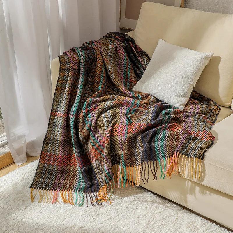 Ethnic Style Throw Blanket - Timeless Home