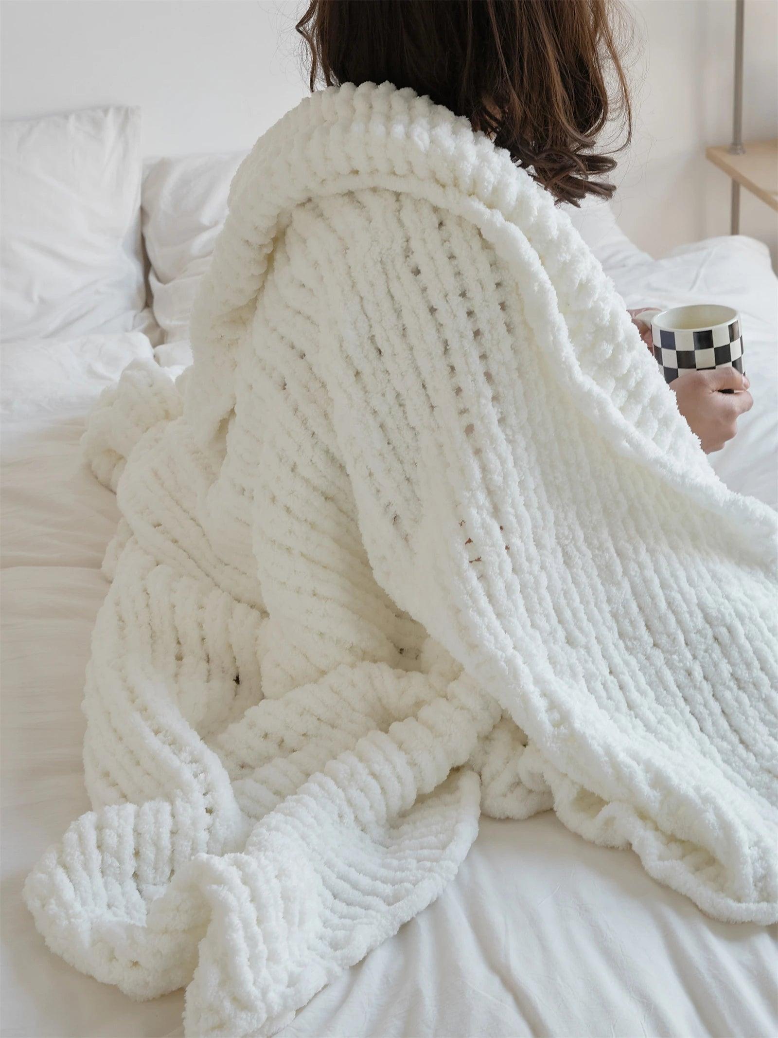 Velvet Touch Chunky Knit Blanket - Timeless Home