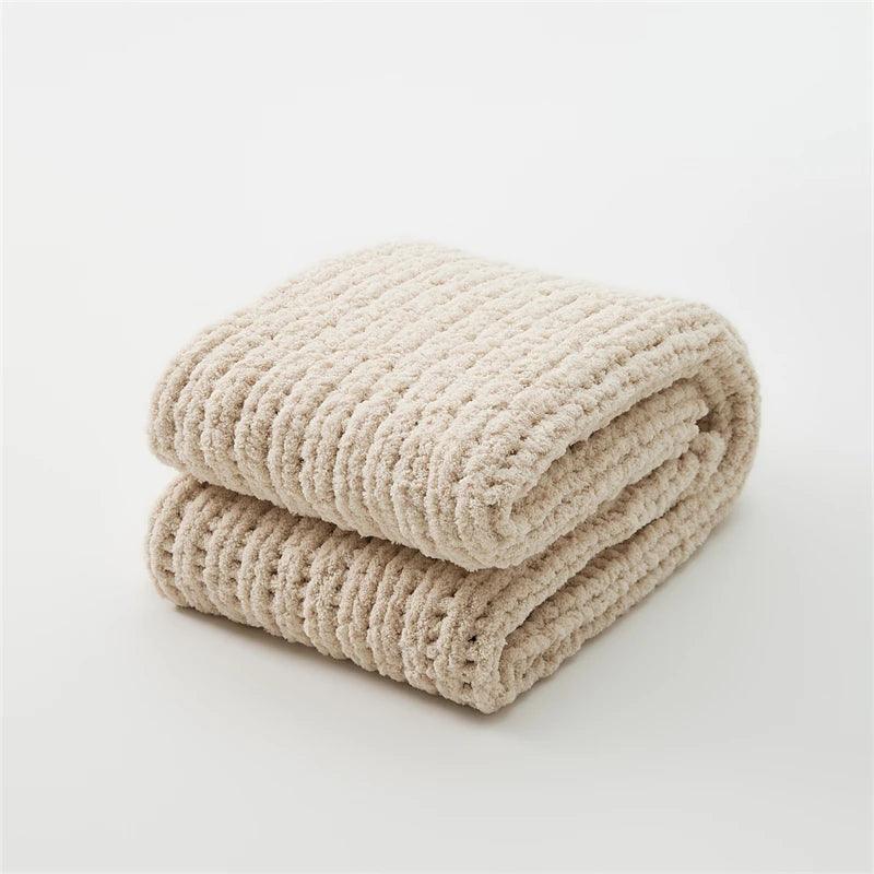 Velvet Touch Chunky Knit Blanket - Timeless Home